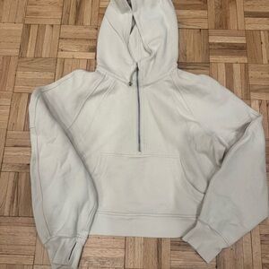 Oatmeal colored Lululemon Half-Zip Hoodie. Like new!